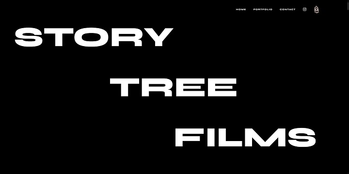 Story Tree Films premium website design and development project